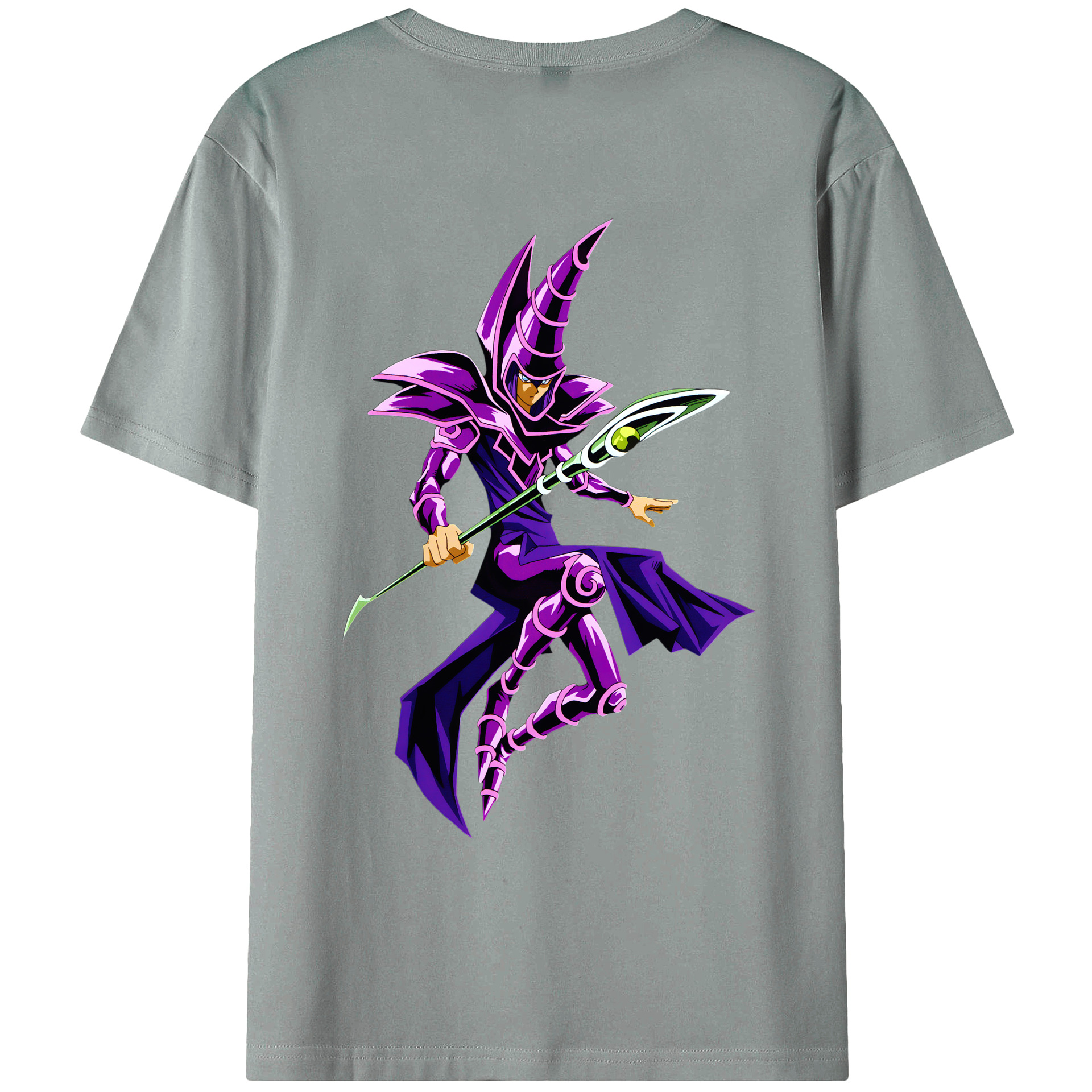 （画像用） 遊☆戯☆王 Yu-Gi-Oh! 綿100％ メンズ半袖Tシャツ（バックプリント） 通気性